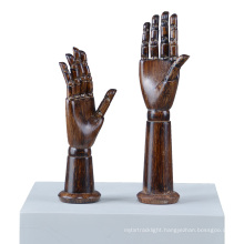 wooden movable display hand model mannequin